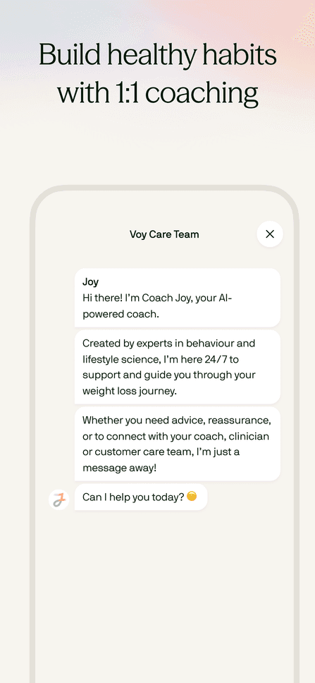 Voy: build healthy habits with personalized coaching